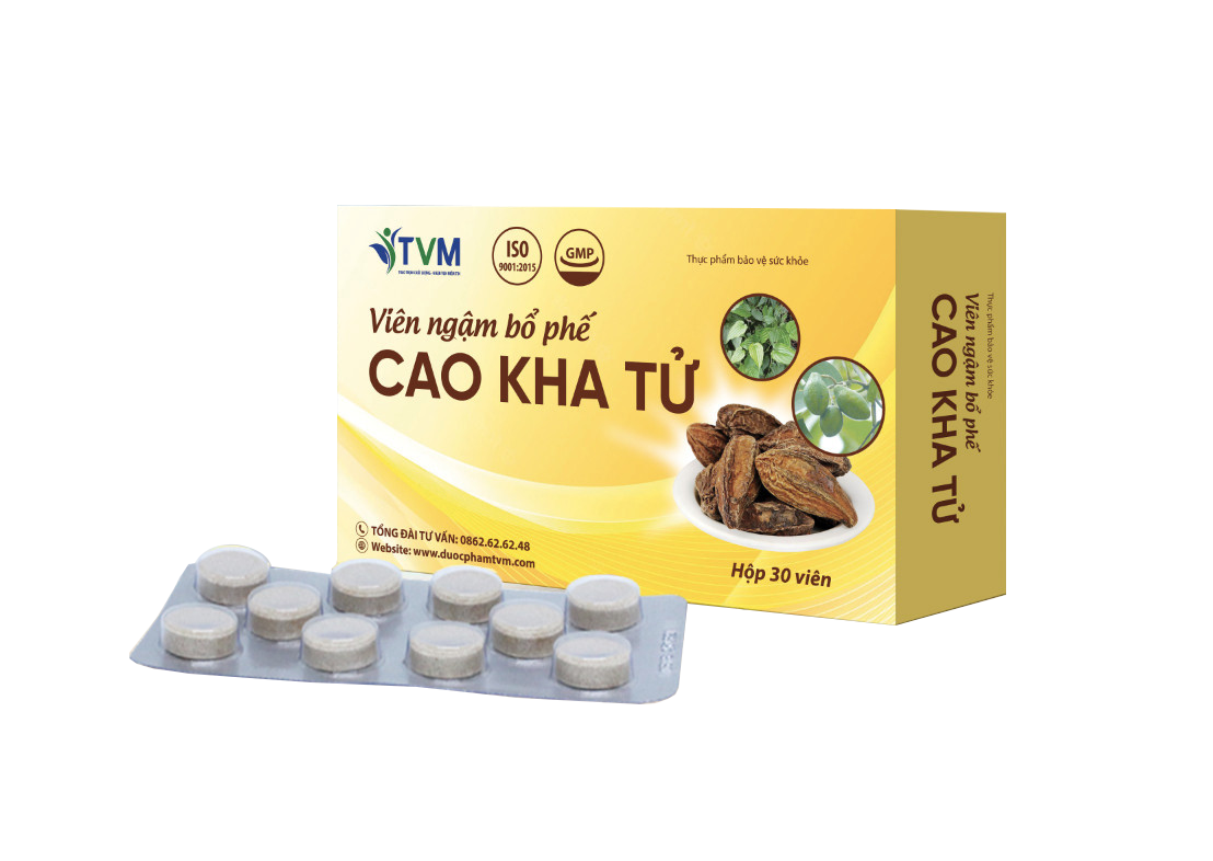 TPBVSK VIÊN NGẬM BỔ PHẾ CAO KHA TỬ